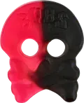 Red and black Bubs skull gummy